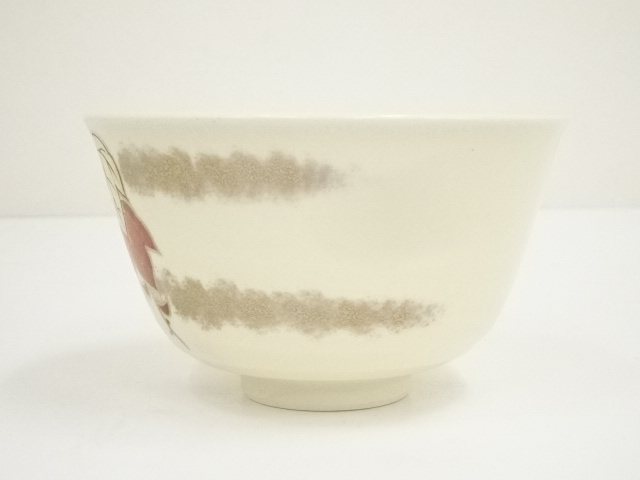 道具 ] - 道具 京焼 手塚桐鳳造 仁清写蔦文茶碗（共箱） | ネット